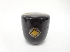 漆塗り蒔絵　七宝　中棗(無地箱付)